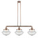 Oxford - 3 Light - 42 inch - Antique Copper - Stem Hung - Adjustable Island Light (3442|213-AC-G544-LED)