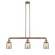 Bell - 3 Light - 38 inch - Antique Copper - Stem Hung - Adjustable Island Light (3442|213-AC-G58)