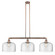 Bell - 3 Light - 42 inch - Antique Copper - Stem Hung - Adjustable Island Light (3442|213-AC-G72-L)