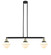 Oxford - 3 Light - 40 inch - Black Antique Brass - Stem Hung - Adjustable Island Light (3442|213-BAB-G531-LED)