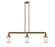 Canton - 3 Light - 39 inch - Brushed Brass - Stem Hung - Adjustable Island Light (3442|213-BB-G181S-LED)