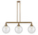 Beacon - 3 Light - 42 inch - Brushed Brass - Stem Hung - Adjustable Island Light (3442|213-BB-G204-10)
