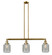 Stanton - 3 Light - 39 inch - Brushed Brass - Stem Hung - Adjustable Island Light (3442|213-BB-G262)