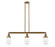 Dover - 3 Light - 37 inch - Brushed Brass - Stem Hung - Adjustable Island Light (3442|213-BB-G312)