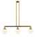 Oxford - 3 Light - 40 inch - Brushed Brass - Stem Hung - Adjustable Island Light (3442|213-BB-G531-LED)