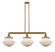 Oxford - 3 Light - 42 inch - Brushed Brass - Stem Hung - Adjustable Island Light (3442|213-BB-G541)