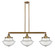 Oxford - 3 Light - 42 inch - Brushed Brass - Stem Hung - Adjustable Island Light (3442|213-BB-G544-LED)