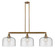 Bell - 3 Light - 42 inch - Brushed Brass - Stem Hung - Adjustable Island Light (3442|213-BB-G74-L)