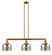 Bell - 3 Light - 41 inch - Brushed Brass - Stem Hung - Adjustable Island Light (3442|213-BB-G78-LED)