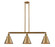 Appalachian - 3 Light - 40 inch - Brushed Brass - Stem Hung - Adjustable Island Light (3442|213-BB-M13-BB)