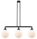 Beacon - 3 Light - 42 inch - Matte Black - Stem Hung - Adjustable Island Light (3442|213-BK-G201-10)