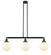 Beacon - 3 Light - 41 inch - Matte Black - Stem Hung - Adjustable Island Light (3442|213-BK-G201-8-LED)