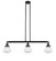 Olean - 3 Light - 39 inch - Matte Black - Stem Hung - Adjustable Island Light (3442|213-BK-G324-LED)