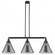 Cone - 3 Light - 44 inch - Matte Black - Stem Hung - Adjustable Island Light (3442|213-BK-G43-L-LED)