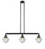 Oxford - 3 Light - 40 inch - Matte Black - Stem Hung - Adjustable Island Light (3442|213-BK-G532-LED)