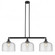 Bell - 3 Light - 42 inch - Matte Black - Stem Hung - Adjustable Island Light (3442|213-BK-G74-L-LED)