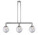 Beacon - 3 Light - 41 inch - Polished Chrome - Stem Hung - Adjustable Island Light (3442|213-PC-G202-8-LED)