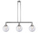 Beacon - 3 Light - 41 inch - Polished Chrome - Stem Hung - Adjustable Island Light (3442|213-PC-G204-8)