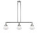 Olean - 3 Light - 39 inch - Polished Chrome - Stem Hung - Adjustable Island Light (3442|213-PC-G322)