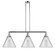 Cone - 3 Light - 44 inch - Polished Chrome - Stem Hung - Adjustable Island Light (3442|213-PC-G42-L)