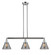 Cone - 3 Light - 40 inch - Polished Chrome - Stem Hung - Adjustable Island Light (3442|213-PC-G43-LED)