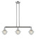 Oxford - 3 Light - 40 inch - Polished Chrome - Stem Hung - Adjustable Island Light (3442|213-PC-G534)