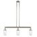 Dover - 3 Light - 37 inch - Polished Nickel - Stem Hung - Adjustable Island Light (3442|213-PN-G314-LED)