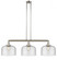 Bell - 3 Light - 42 inch - Polished Nickel - Stem Hung - Island Light (3442|213-PN-G74-L)