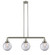 Beacon - 3 Light - 41 inch - Brushed Satin Nickel - Stem Hung - Adjustable Island Light (3442|213-SN-G202-8)