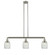 Colton - 3 Light - 38 inch - Brushed Satin Nickel - Stem Hung - Adjustable Island Light (3442|213-SN-G302)