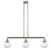 Olean - 3 Light - 39 inch - Brushed Satin Nickel - Stem Hung - Adjustable Island Light (3442|213-SN-G322-LED)