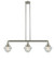 Oxford - 3 Light - 40 inch - Brushed Satin Nickel - Stem Hung - Adjustable Island Light (3442|213-SN-G534)