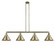 Briarcliff - 4 Light - 55 inch - Antique Brass - Stem Hung - Adjustable Island Light (3442|214-AB-M10-AB-LED)
