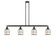 Bell Cage - 4 Light - 50 inch - Matte Black - Stem Hung - Island Light (3442|214-BK-G51-CE-LED)