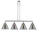Cone - 4 Light - 56 inch - Polished Chrome - Stem Hung - Adjustable Island Light (3442|214-PC-G43-L)