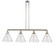 Cone - 4 Light - 56 inch - Polished Nickel - Stem Hung - Adjustable Island Light (3442|214-PN-G44-L)