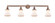 Bellmont - 4 Light - 42 inch - Antique Copper - Adjustable Bath Vanity Light (3442|215-AC-G191)
