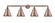 Appalachian - 4 Light - 44 inch - Antique Copper - Adjustable Bath Vanity Light (3442|215-AC-M13-AC)