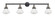 Olean - 4 Light - 43 inch - Black Antique Brass - Adjustable Bath Vanity Light (3442|215-BAB-G324)