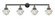 Oxford - 4 Light - 46 inch - Black Antique Brass - Adjustable Bath Vanity Light (3442|215-BAB-G532)