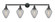 Geneseo - 4 Light - 43 inch - Matte Black - Adjustable Bath Vanity Light (3442|215-BK-G165-LED)