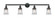 Canton - 4 Light - 42 inch - Matte Black - Adjustable Bath Vanity Light (3442|215-BK-G182S-LED)