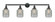 Stanton - 4 Light - 44 inch - Matte Black - Adjustable Bath Vanity Light (3442|215-BK-G262-LED)