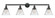 Cone - 4 Light - 44 inch - Matte Black - Adjustable Bath Vanity Light (3442|215-BK-G42-LED)