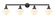 Oxford - 4 Light - 46 inch - Matte Black - Adjustable Bath Vanity Light (3442|215-BK-G531)