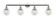 Beacon - 4 Light - 42 inch - Polished Chrome - Adjustable Bath Vanity Light (3442|215-PC-G202-6-LED)