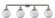 Beacon - 4 Light - 44 inch - Polished Chrome - Adjustable Bath Vanity Light (3442|215-PC-G202-8)
