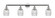 Colton - 4 Light - 42 inch - Polished Chrome - Adjustable Bath Vanity Light (3442|215-PC-G302-LED)