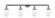 Dover - 4 Light - 43 inch - Polished Chrome - Adjustable Bath Vanity Light (3442|215-PC-G312)