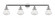 Olean - 4 Light - 43 inch - Polished Chrome - Adjustable Bath Vanity Light (3442|215-PC-G324-LED)